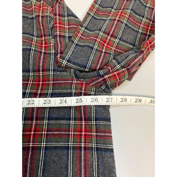 Eddie Bauer Men's Sz XXL Flannel Shirt Red/Grey Plaid Cotton Button Down Pocket - Picture 11 of 12